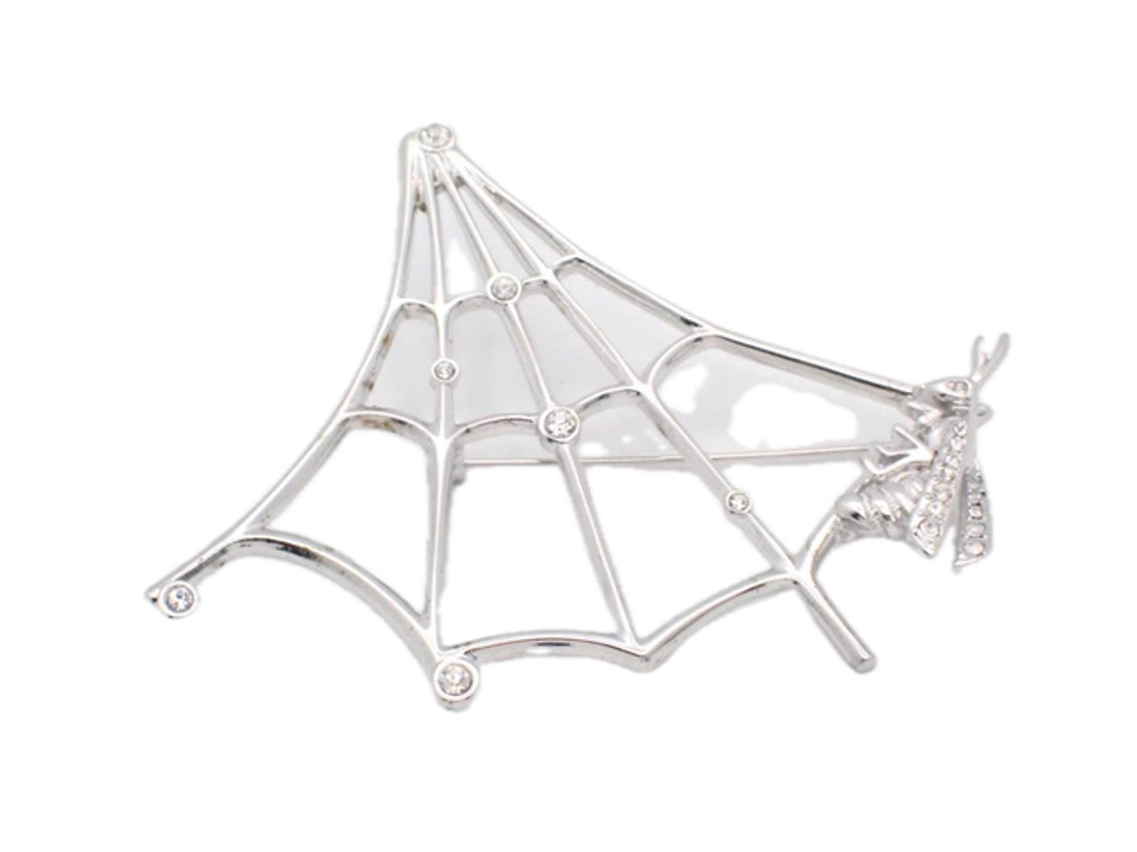 6816 - Dior Silver Spider Web Brooch